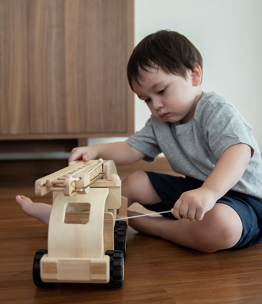 Plan Toys Wooden Toy Fire Truck