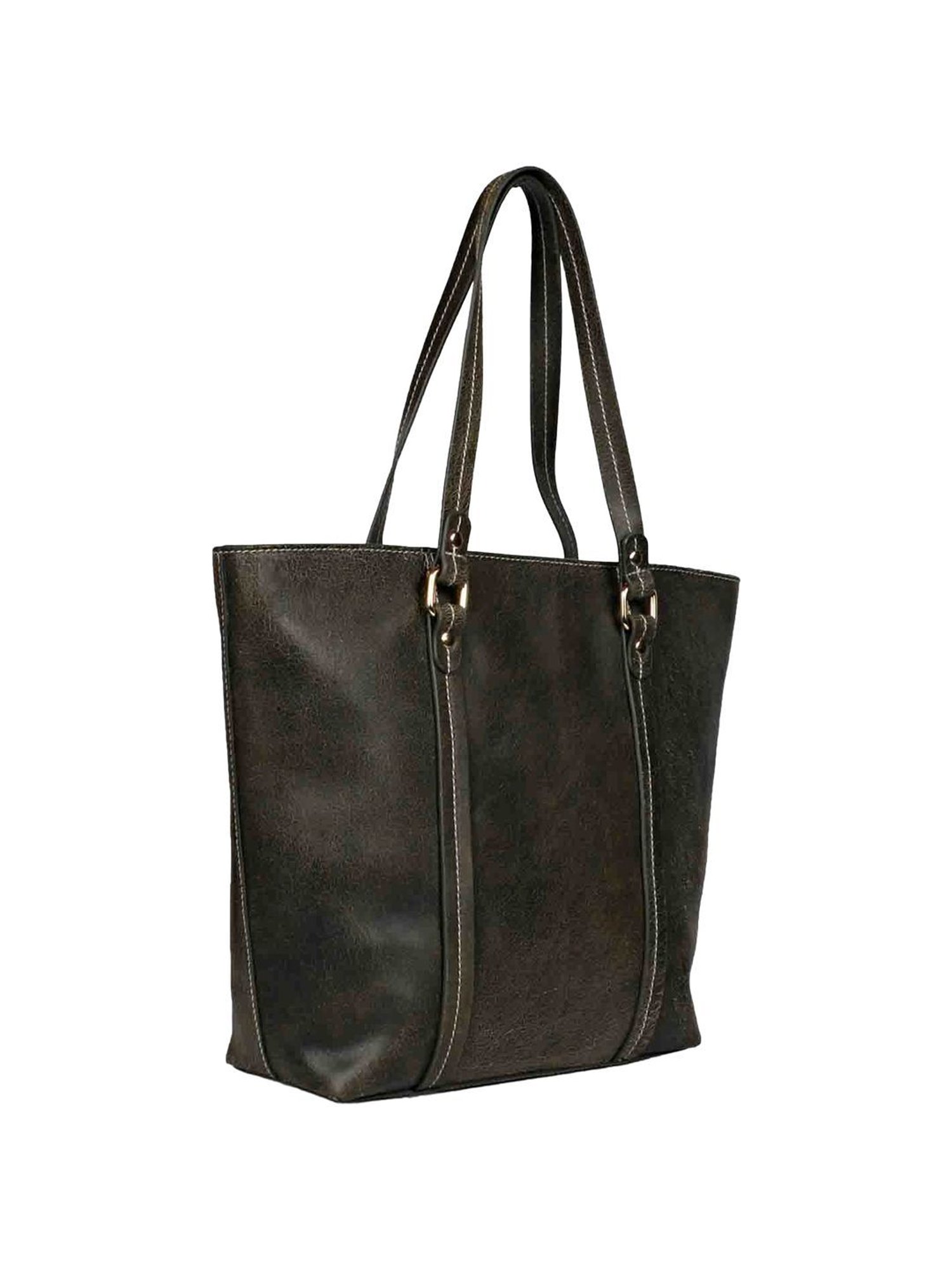 Favore Brown Solid Medium Totes
