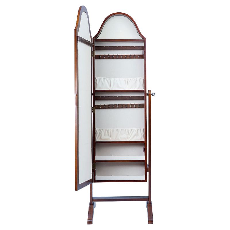 Bell Shape Jewelry Mirror Walnut - Hives & Honey