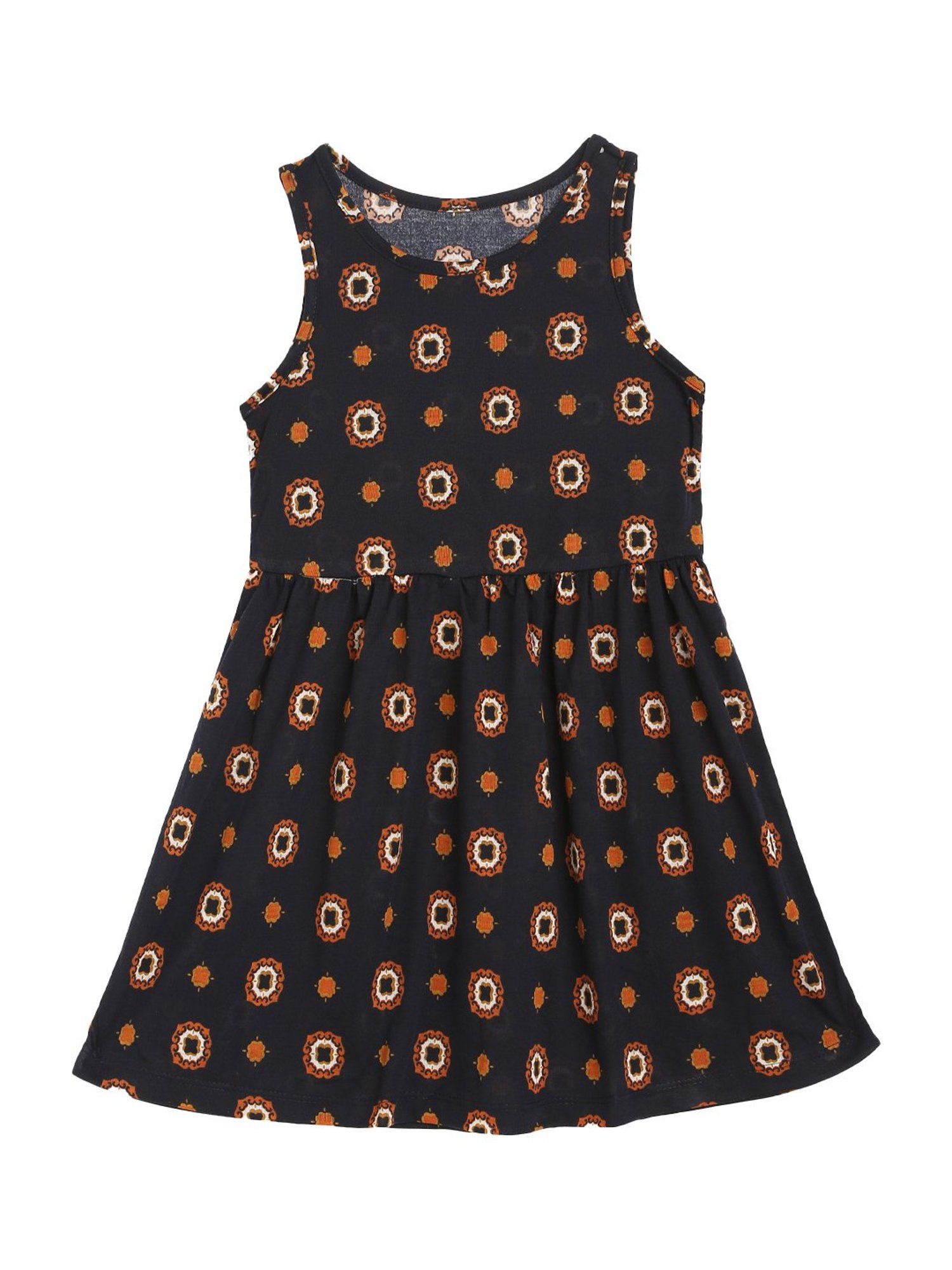Kids Craft Navy Floral Print Dress