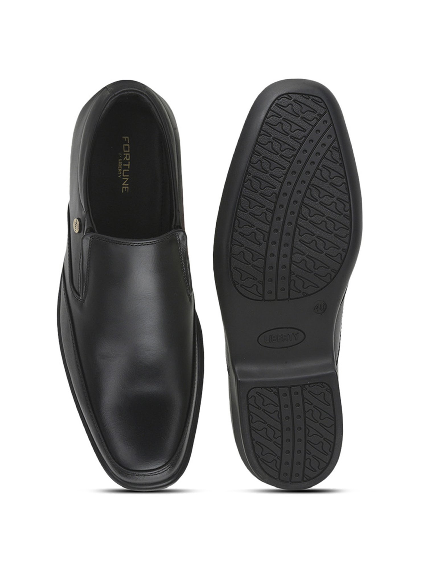Fortune By Liberty Men's Black Formal Loafers