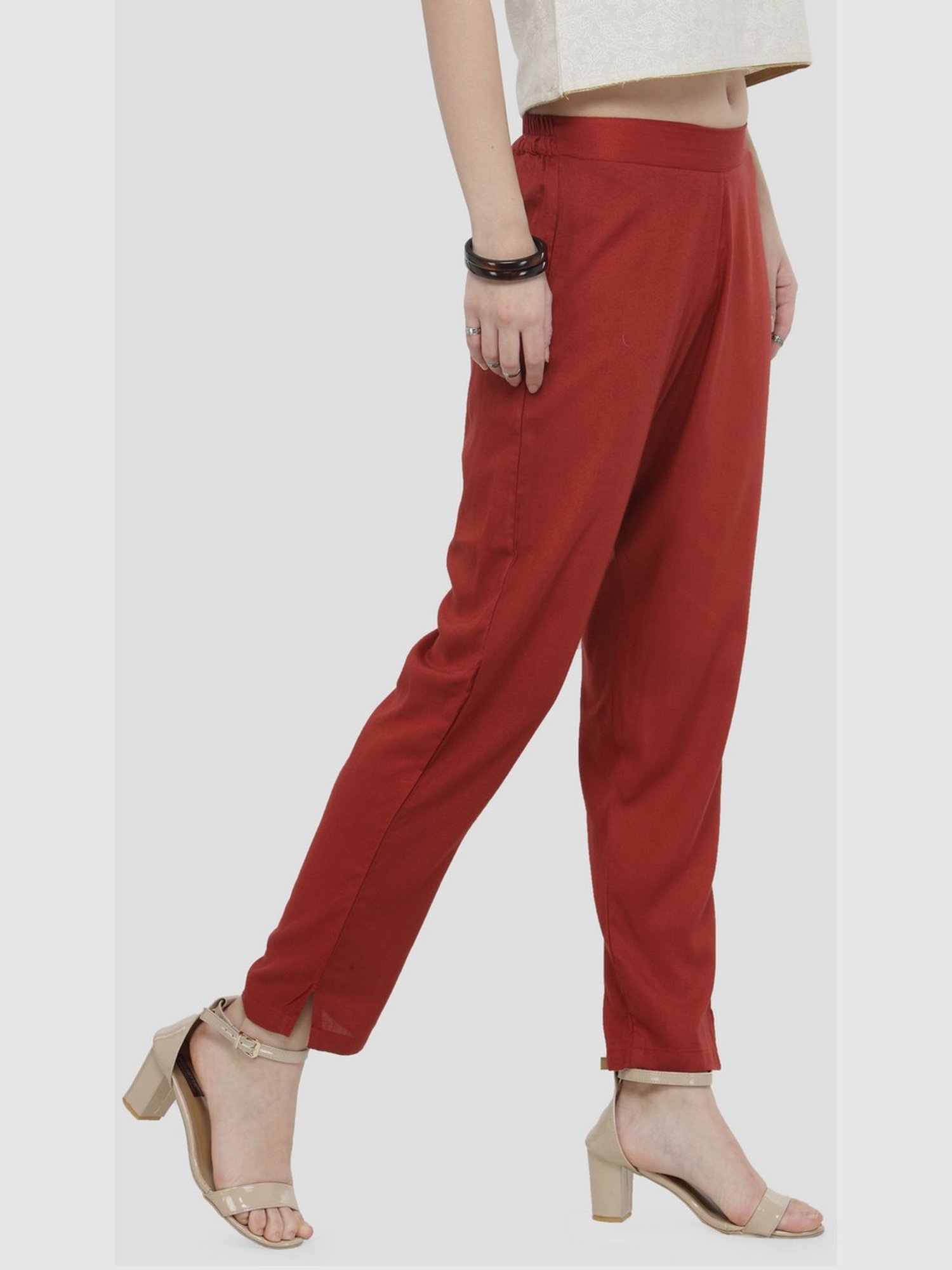 KSUT Rust Regular Fit Pants