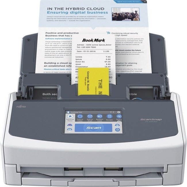 Fujitsu ScanSnap ix1600 Deluxe Color Duplex Document Scanner White