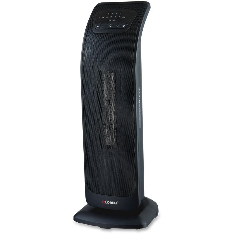 Pelonis HF-0063 1500-Watt 2-Setting Portable Oscillating Small Room Digital Fan and Personal Space Heater, Black