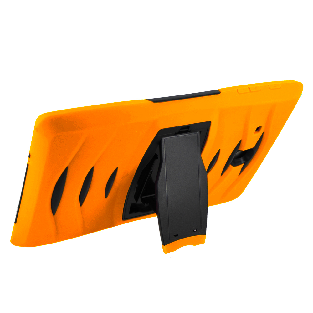 KIQ Heavy Duty Military Armor Case, Tablet Cover, Built-in Kickstand, cut-outs for camera and charging ports For Samsung Galaxy Tab A 8.0 SM-T350 (2015) (Purple)