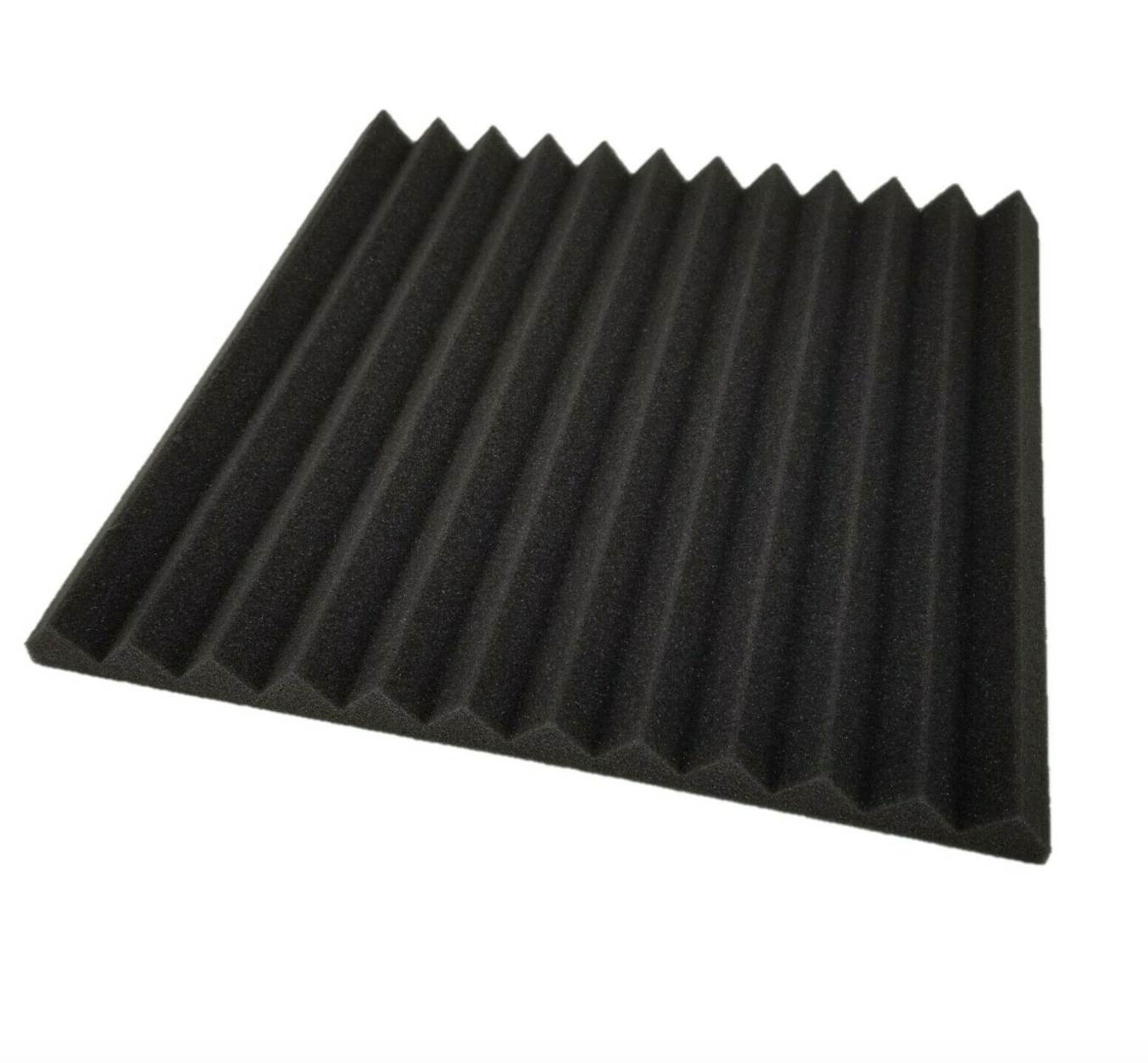 6 pcs 12"x12"x1" Black Acoustic Foam Panel Tiles Wall Record Studio Sound Proof