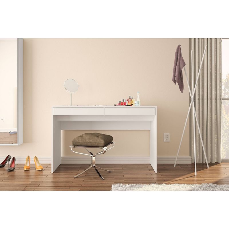 Preston 2 Drawer Writing Desk White - Chique