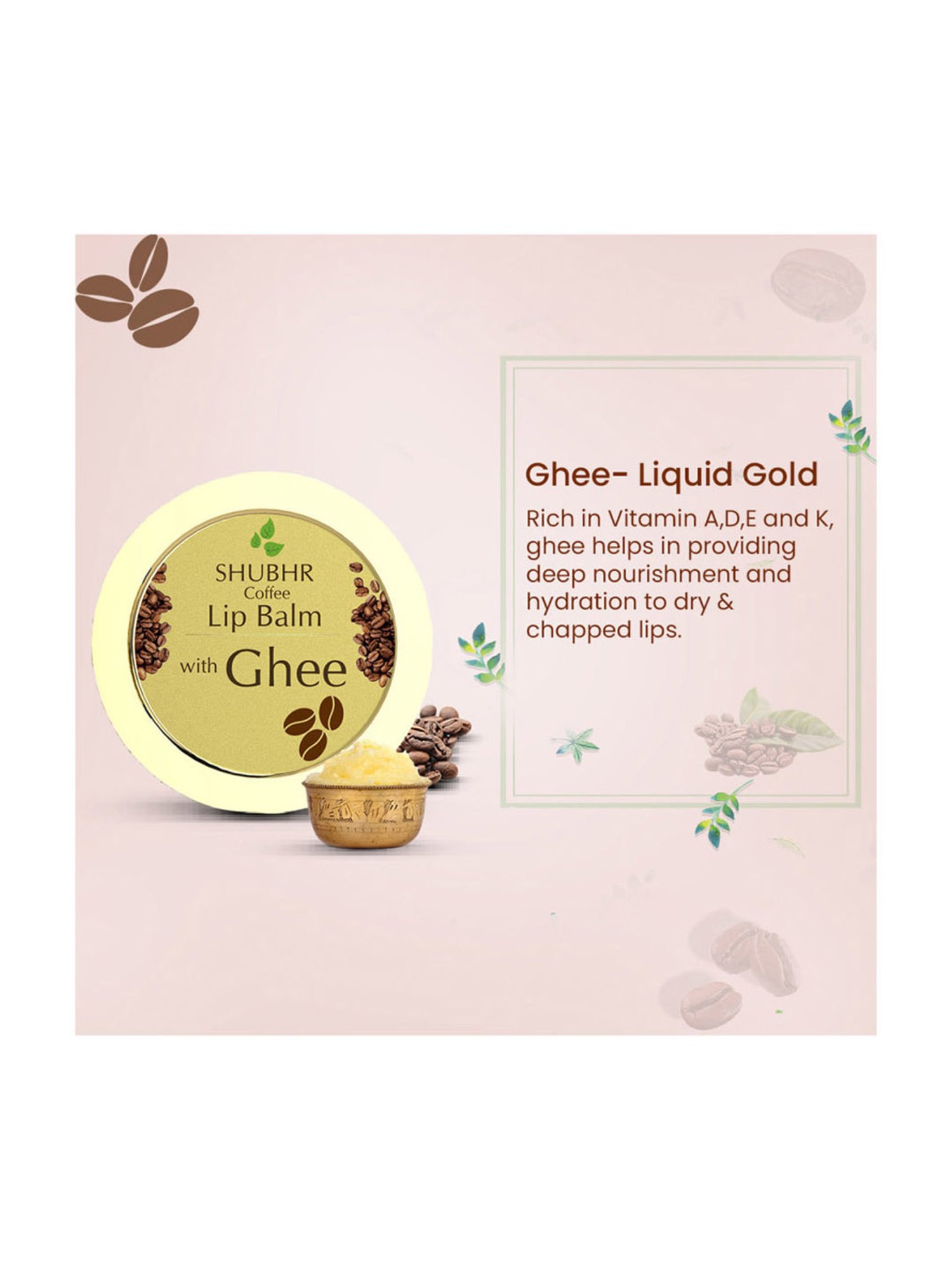 Blue Nectar Shubhr Coffee Lip Balm - 15 gm