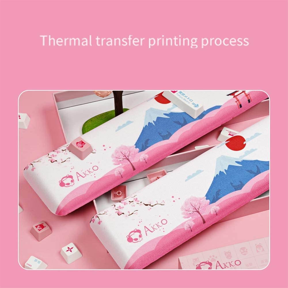 EPOMAKER AKKO World Tour TKL Wrist Rest with Antislip Bottom, Memory Foam, Smooth Fiber Material for Keyboard (TKL Size)