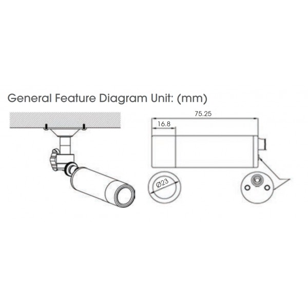 KTnC KTC-HMB7823-HWX HD-SDI, EX SDI bullet camera Full 1080p 2 Megapixel, 3.6mm lens, Sony CMOS, OSD joystick ( New Version of KPC-HDB230M )