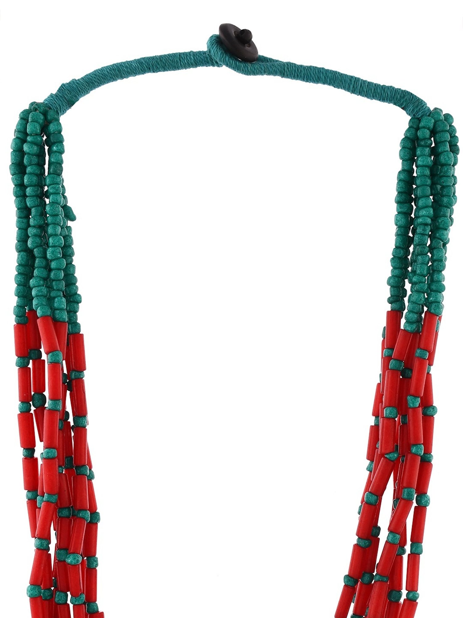 ToniQ Gold-Plated White Baroque Choker Necklace for Women