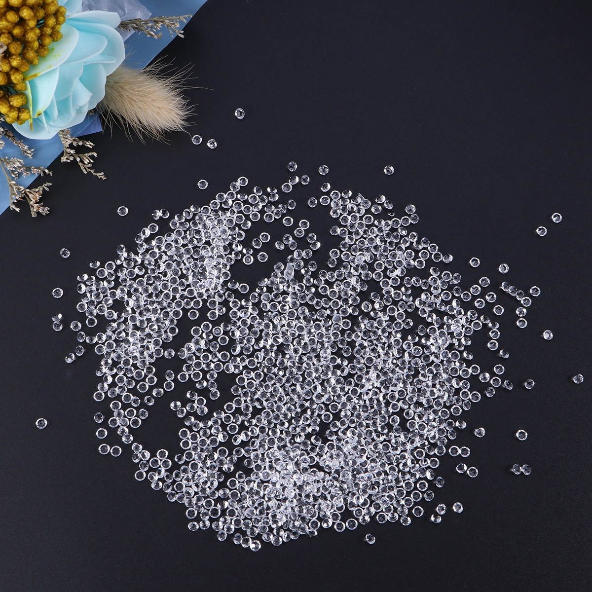 2000pcs 4.5mm Transparent Wedding Table Scattering Crystals Acrylic Diamonds Wedding Bridal Shower Party Decorations Vase Fillers