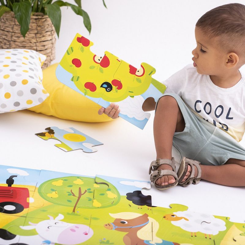 Banana Panda Suuuper Size Puzzle On the Farm - Large Jigsaw Floor Puzzle for Kids Ages 2+ - 35 Pieces