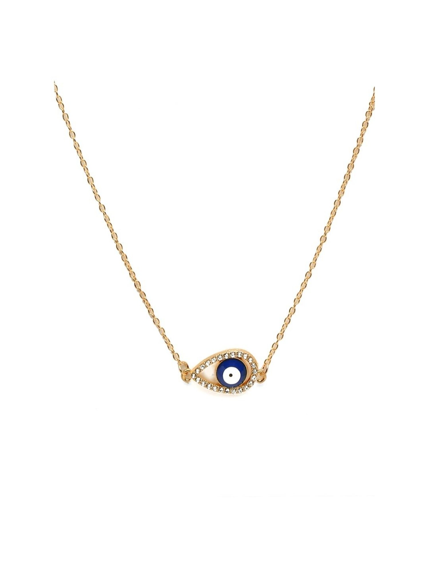 YouBella Jewellery Evil Eye Gold Plated Necklace for Girls and Women