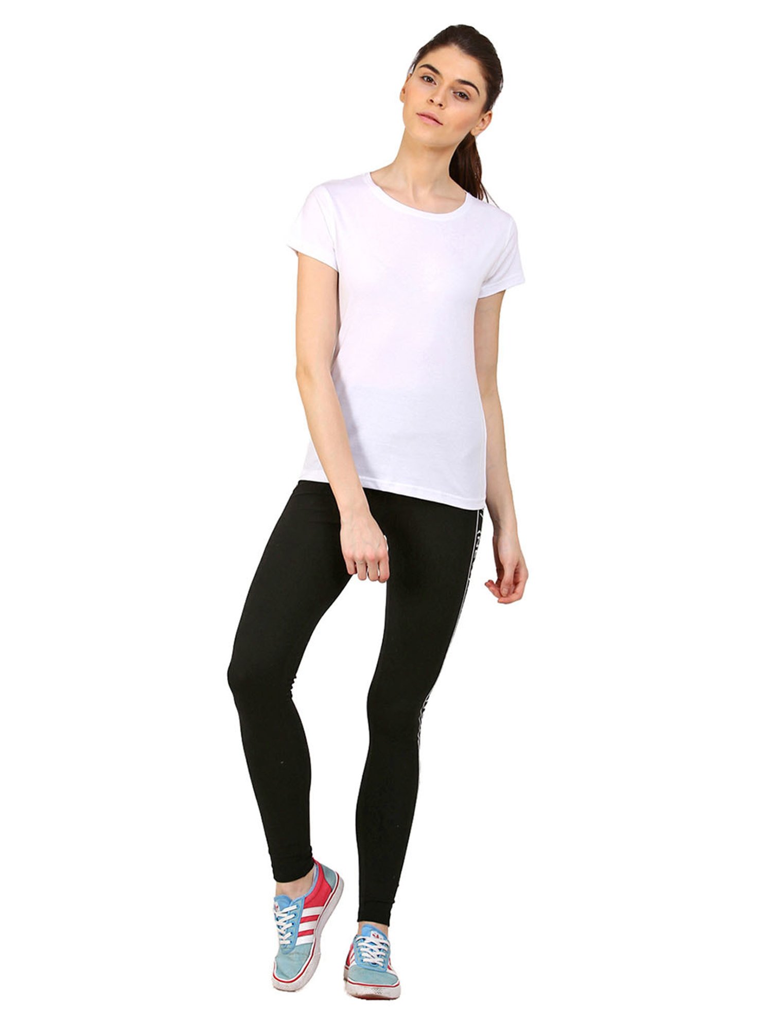 Appulse White Cotton Slim Fit T-Shirt