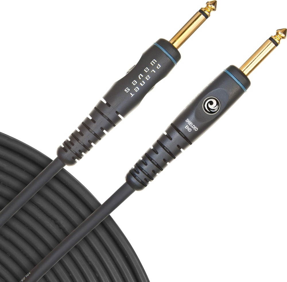 D'Addario Planet Waves Gold-Plated 1/4" Straight Instrument Cable 30 ft.