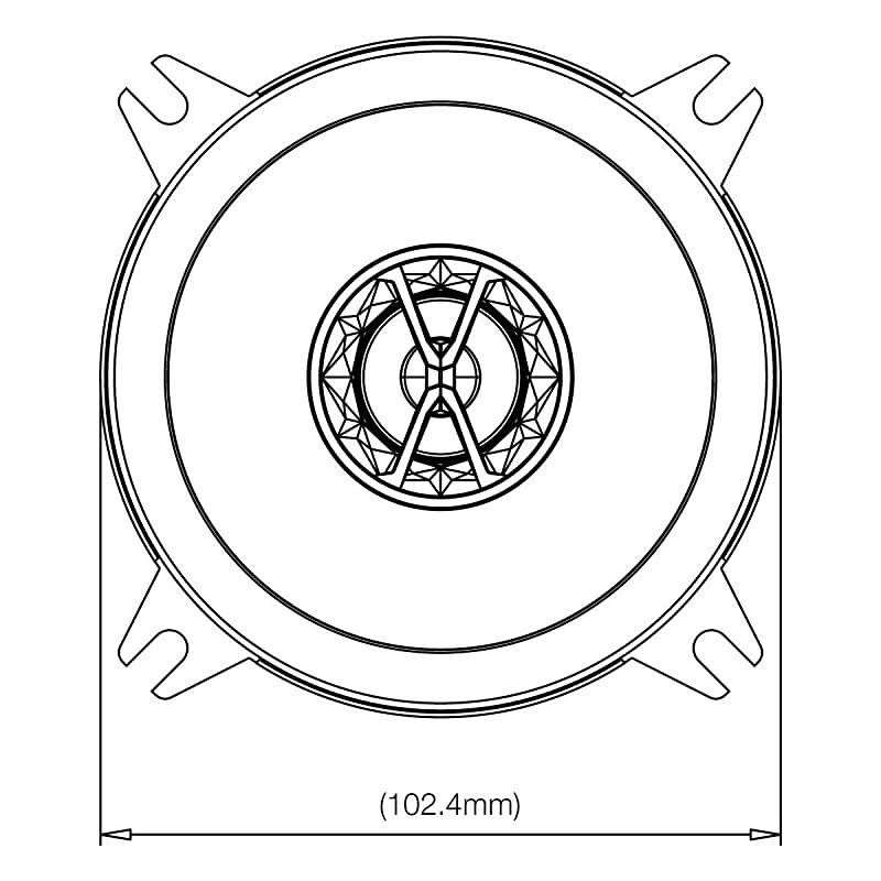 CLUB4020 4quot 180W Club Series 2Way Coaxial Car Speaker