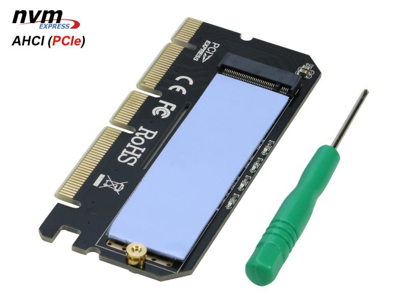 PCIe M.2 NGFF NVMe AHCI SSD to PCIE 4x 8x 16x Adapter Card for M Key 2230 2242 2260 2280 mm Size PCIe M.2 SSD Full Speed like Samsung XP941, SM951(NVMe), 950, PM961, 960EVO, SM961, PM951, 960EVO.