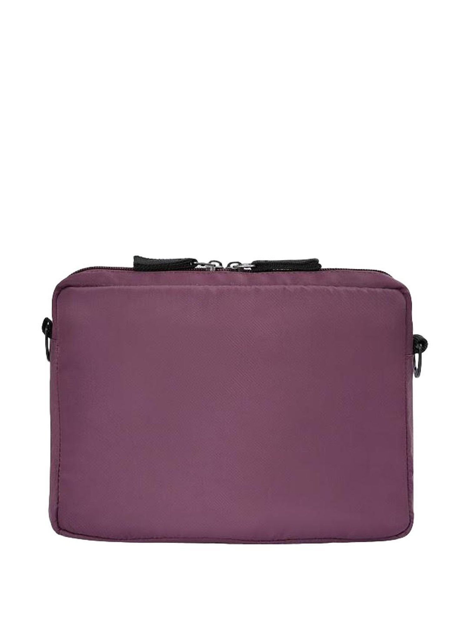 Aeropostale Aaron Burgundy Polyester Solid Cross Body Bag