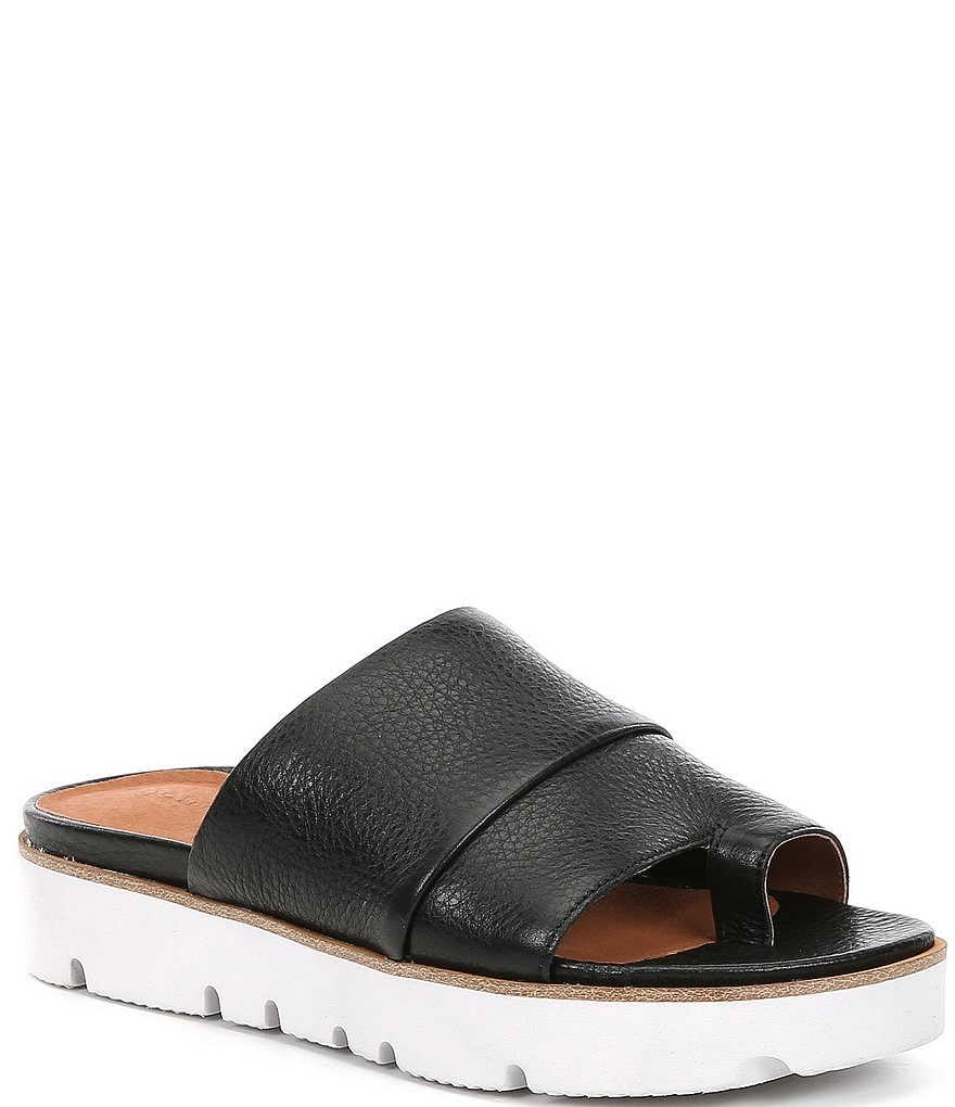 Gentle Souls Lavern Leather Toe Thong Slides