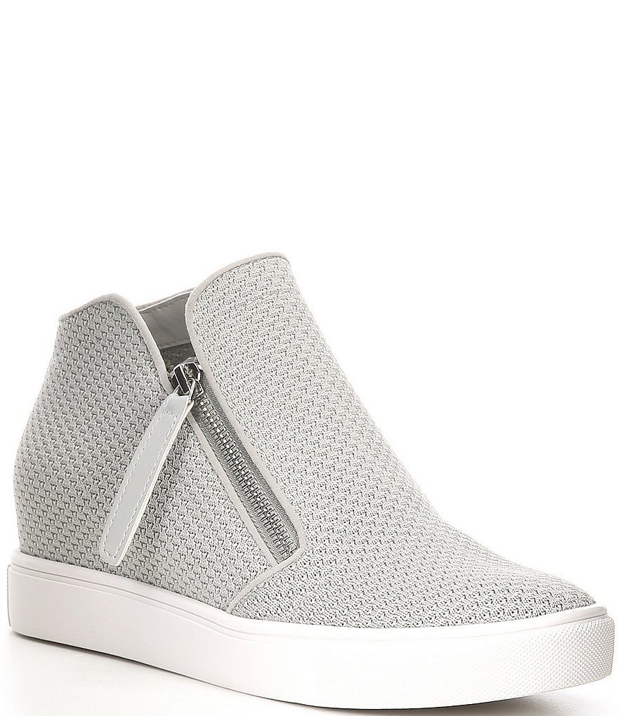Donald Pliner Pelham Neoprene Mixed Leather Slip-On Wedge Sneakers