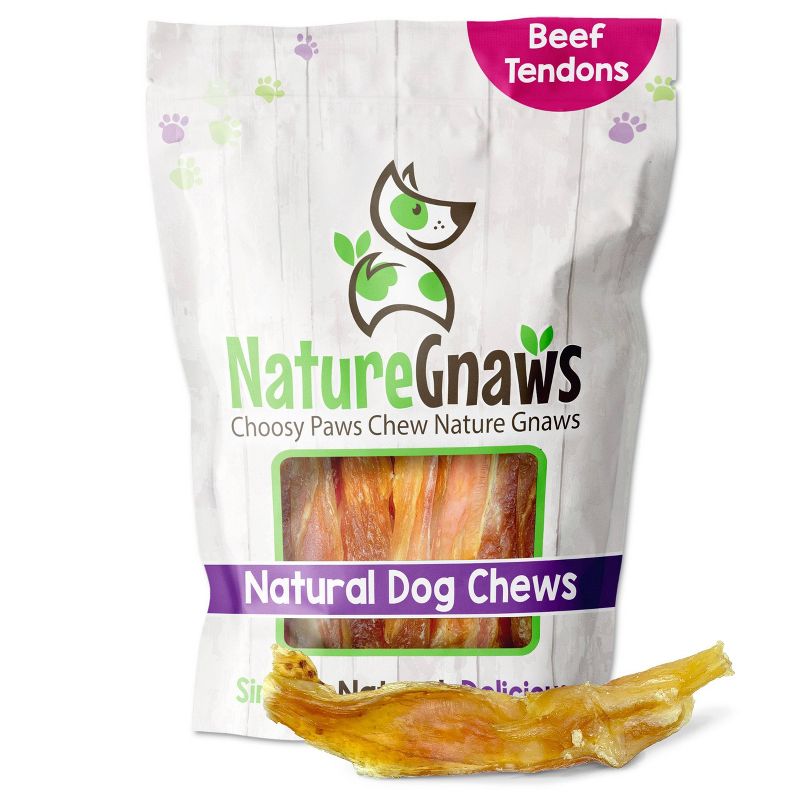 Nature Gnaws Beef Tendon 4-7" Jerky Dog Treats - 12ct