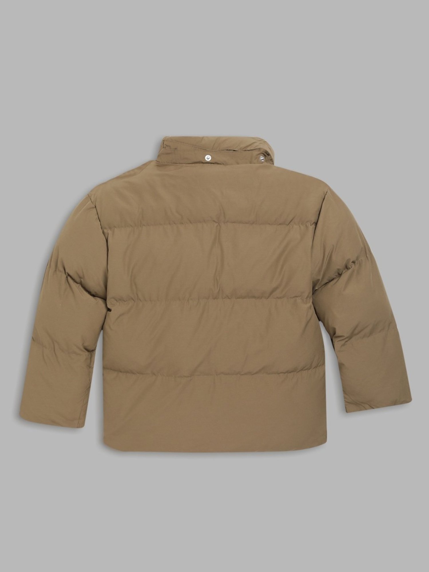 Gant Kids Brown Quilted Full Sleeves Jacket