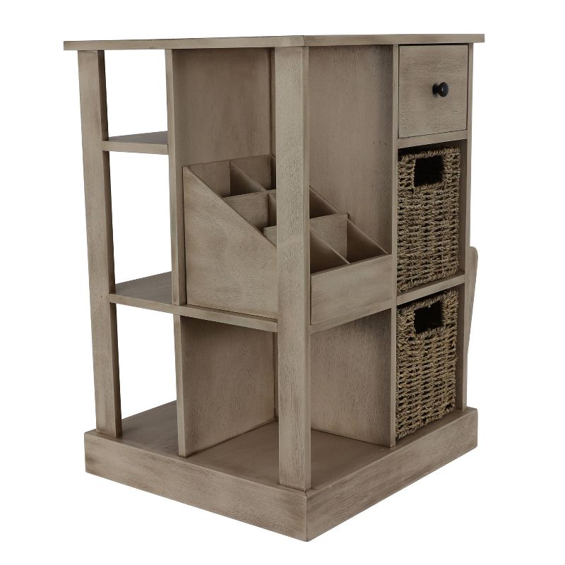 Nora Accent Table Stand White - Décor Therapy