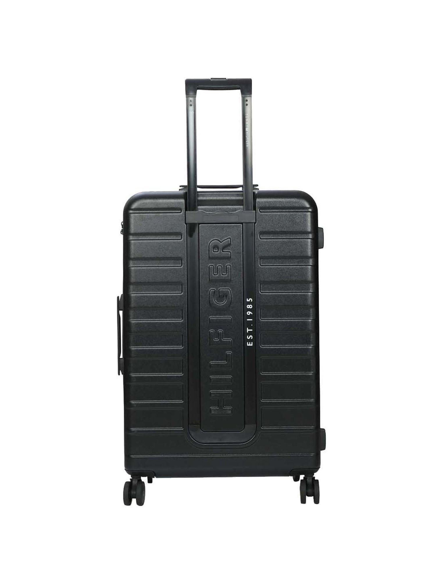 Tommy Hilfiger Black 8 Wheel Small Hard Cabin Trolley - 35 cm