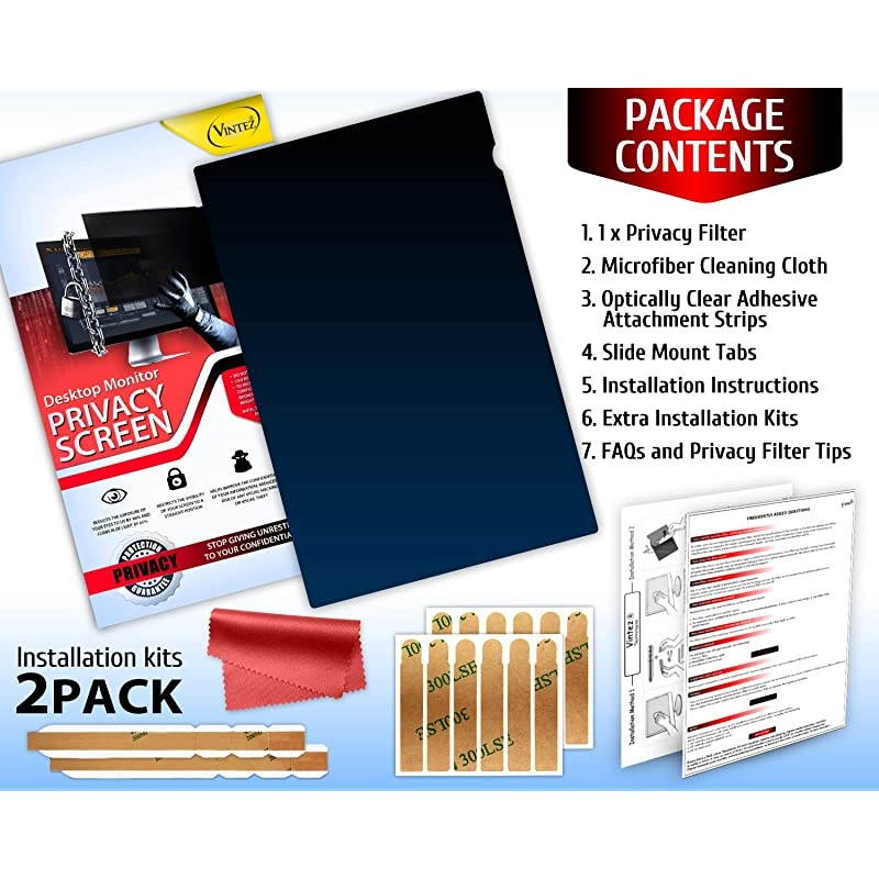 Inch - 16:9 Aspect Ratio - Laptop Privacy Screen for Widescreen Laptops - Diagonally Measured - Anti Glare - Please Measure Carefully