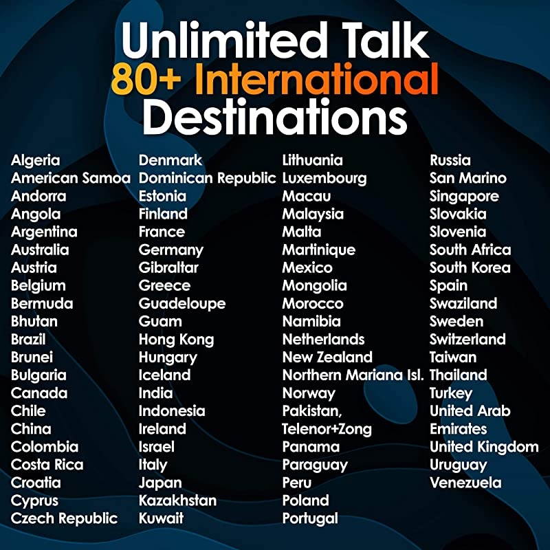 No Contract Mobile Plan - 2GB of 4G LTE Data + Unlimited Talk & Text (5G Where Available) | 3-in-1 Prepaid SIM Kit | Unlimited International Talk and Text to 80+ Countries | Keep Your Phone