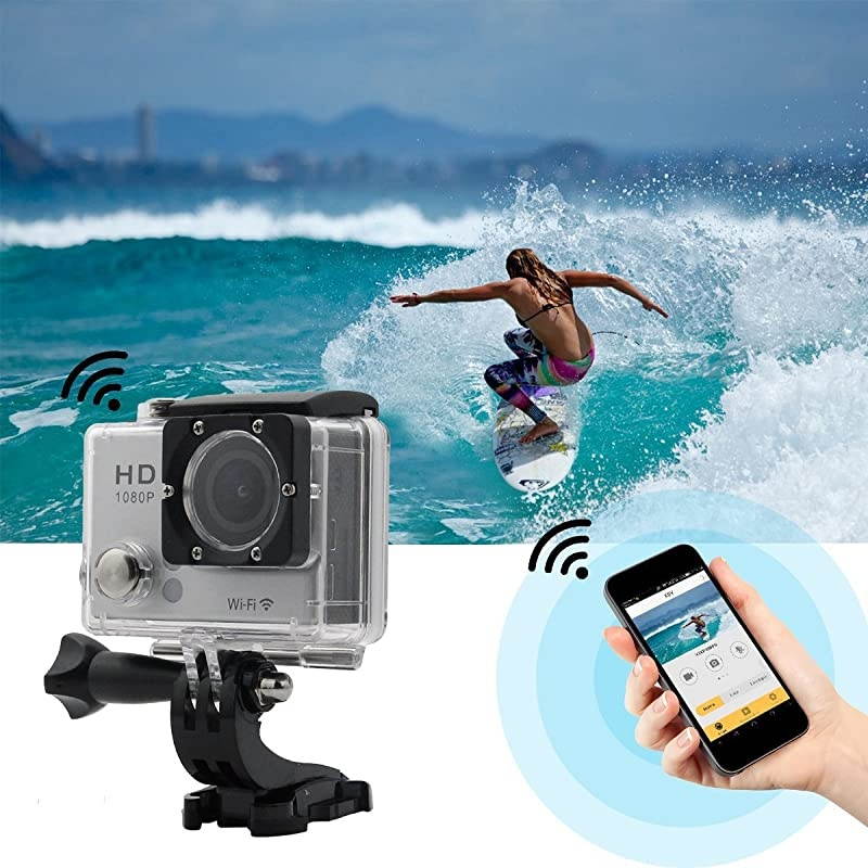 1080p Waterproof Action Camera with WiFi