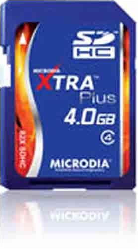 MICRODIA 4 GB SDHC Class 4 Flash Memory Card XTRA Plus 82x