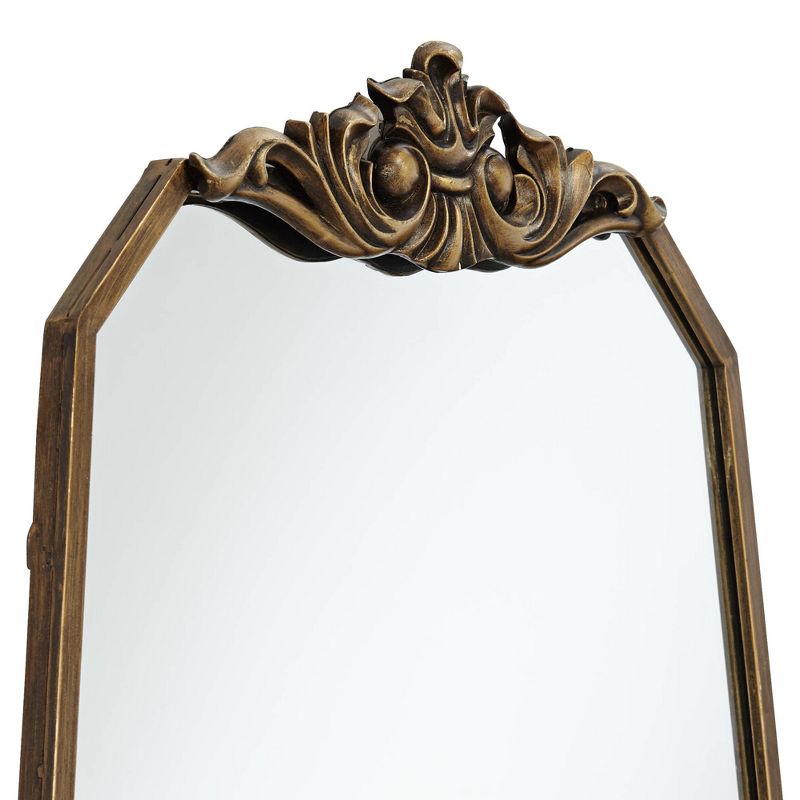 Noble Park Morrey 25 3/4" x 34 1/4" Crown Top Angled Wall Mirror