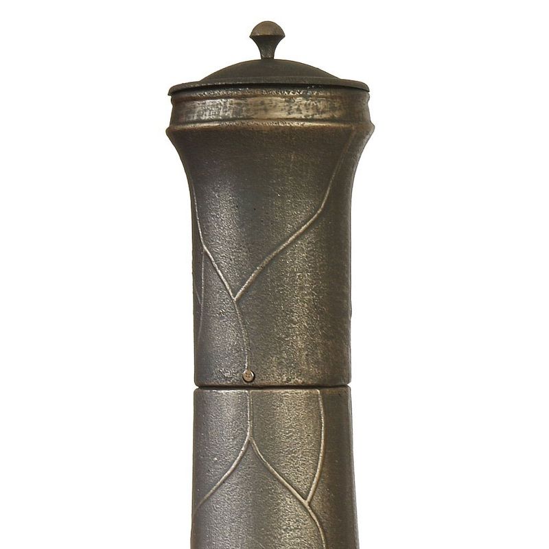 Kay Home Products 30199 Sonora Outdoor Wood Burning Cast Iron Metal Chimenea Fireplace Fire Pit