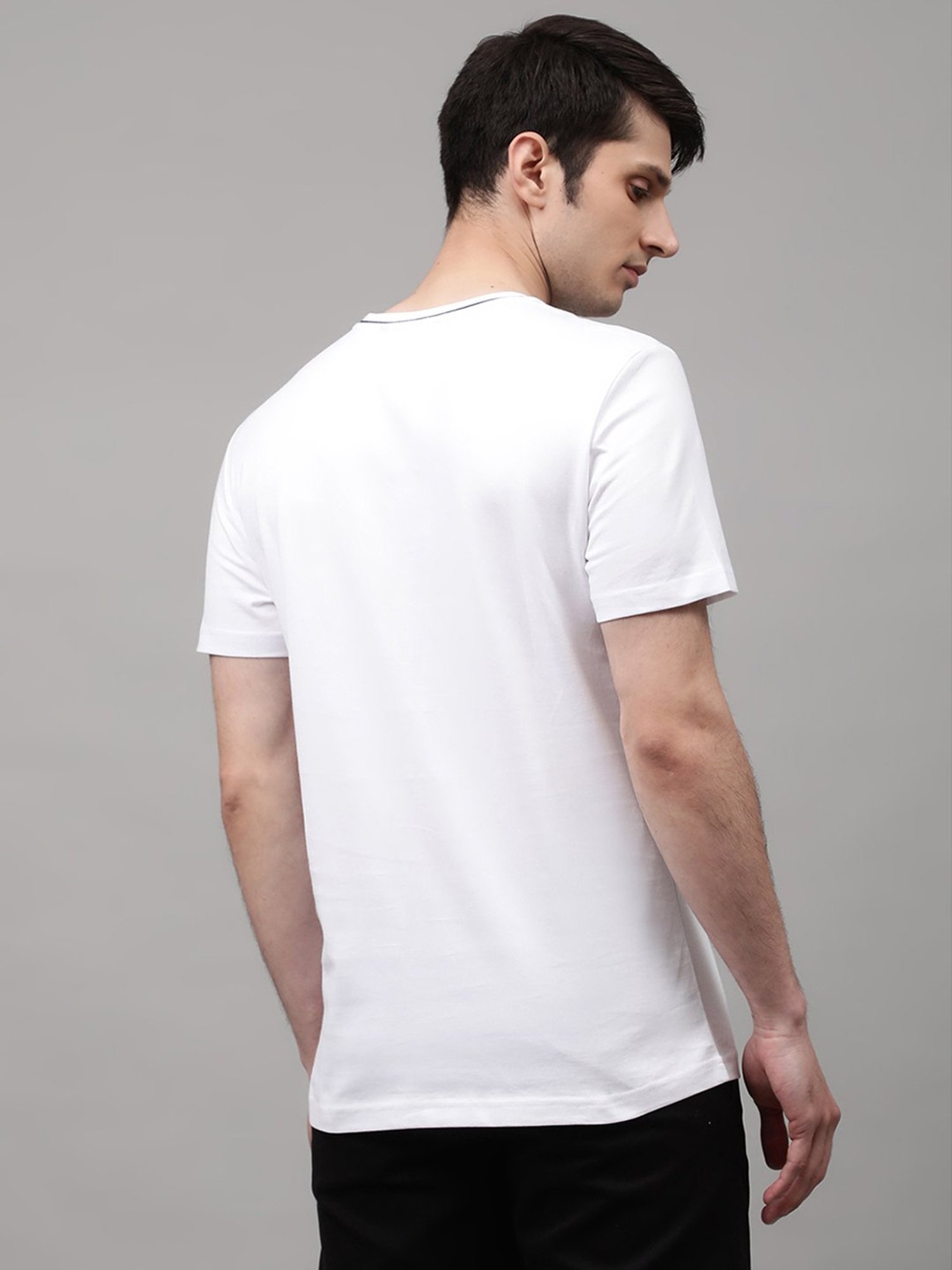 Antony Morato White Printed T-Shirt
