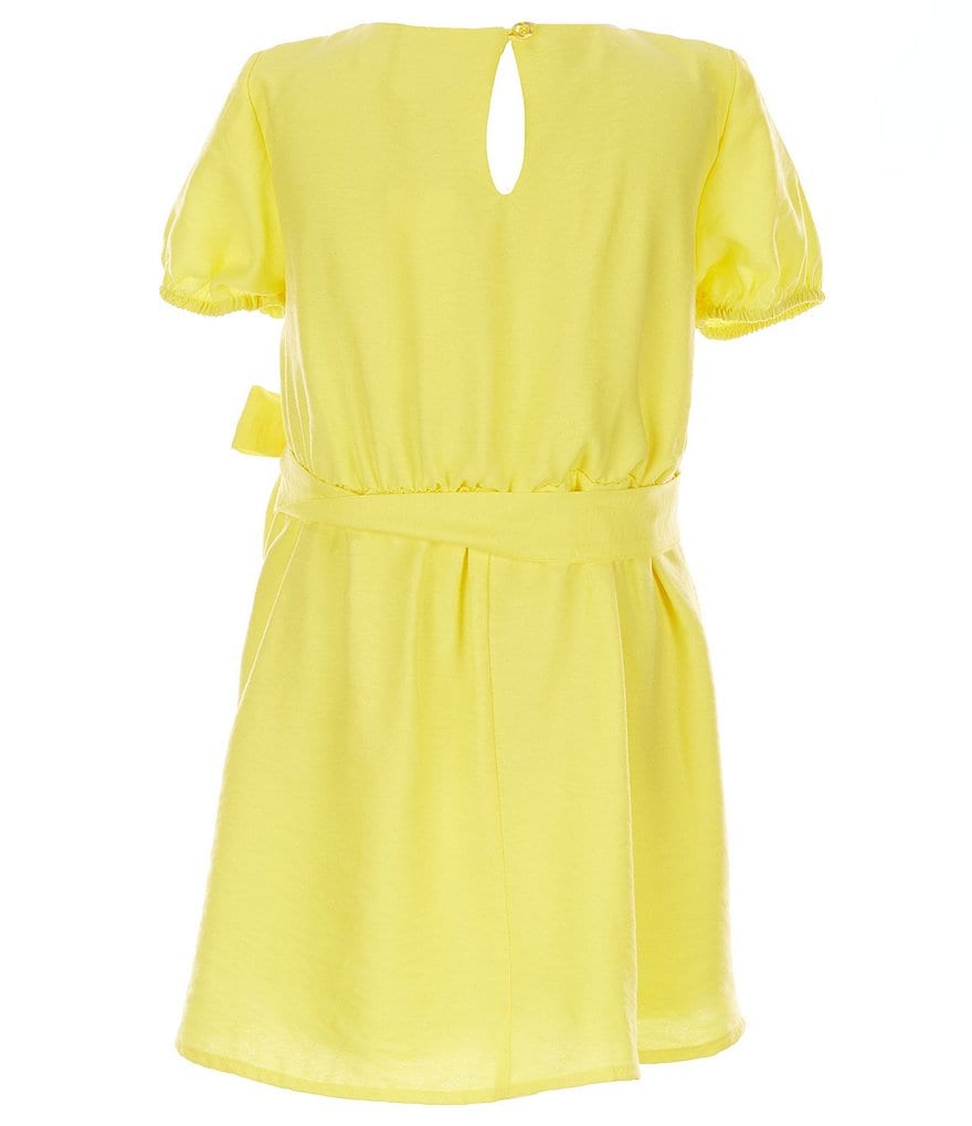 GB Girls Little Girls 2-6X Puff Sleeve Tie Waist Dress
