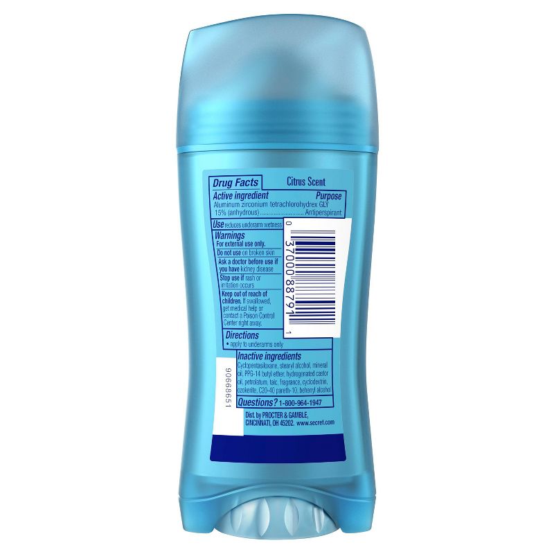 Secret Fresh Invisible Solid Antiperspirant & Deodorant Hawaii Citrus - 2.6oz