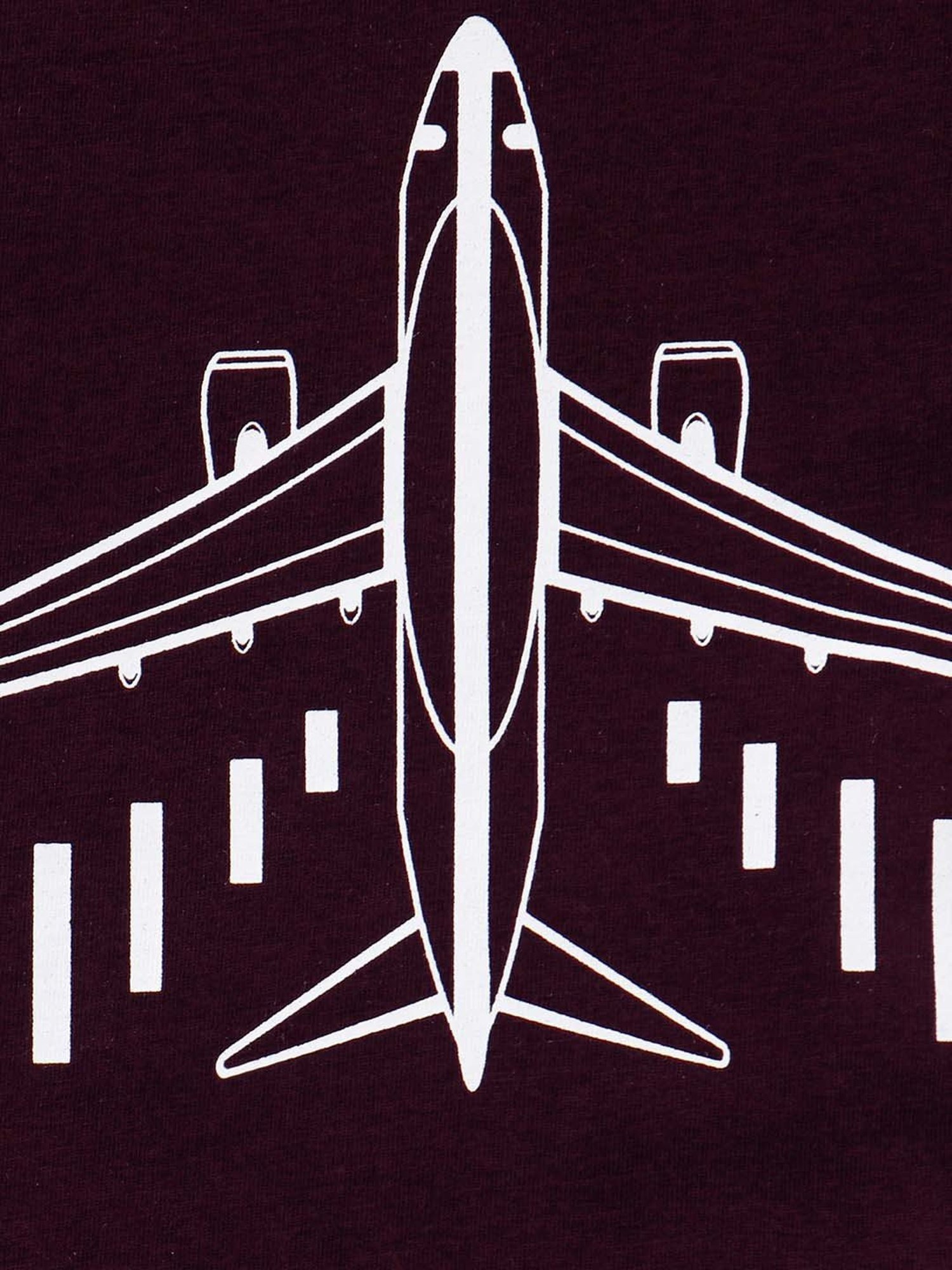 Nite Flite Boys Purple & White Cotton Printed T-Shirt Set