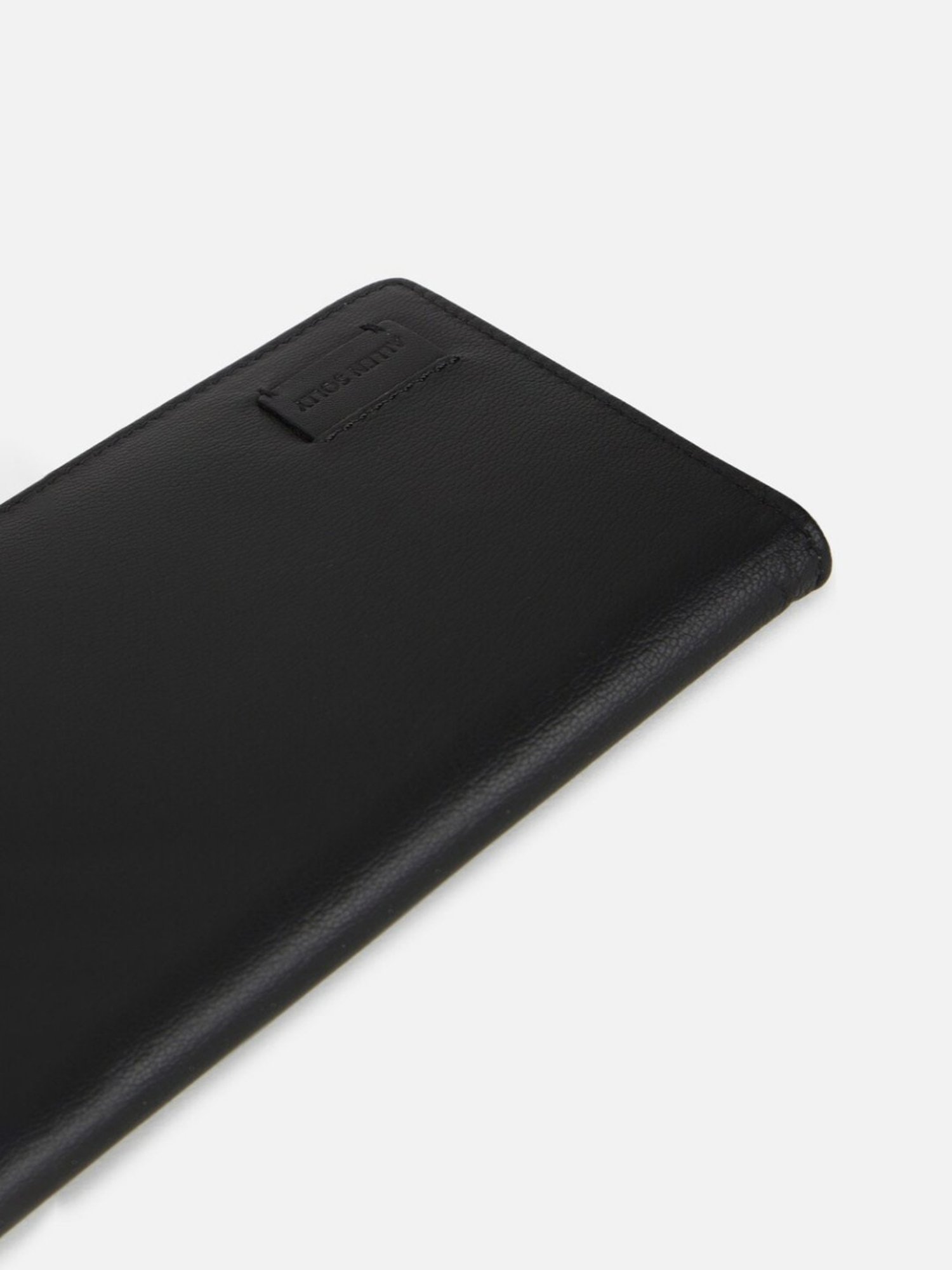 Allen Solly Black Leather Bi-Fold Wallet for Men