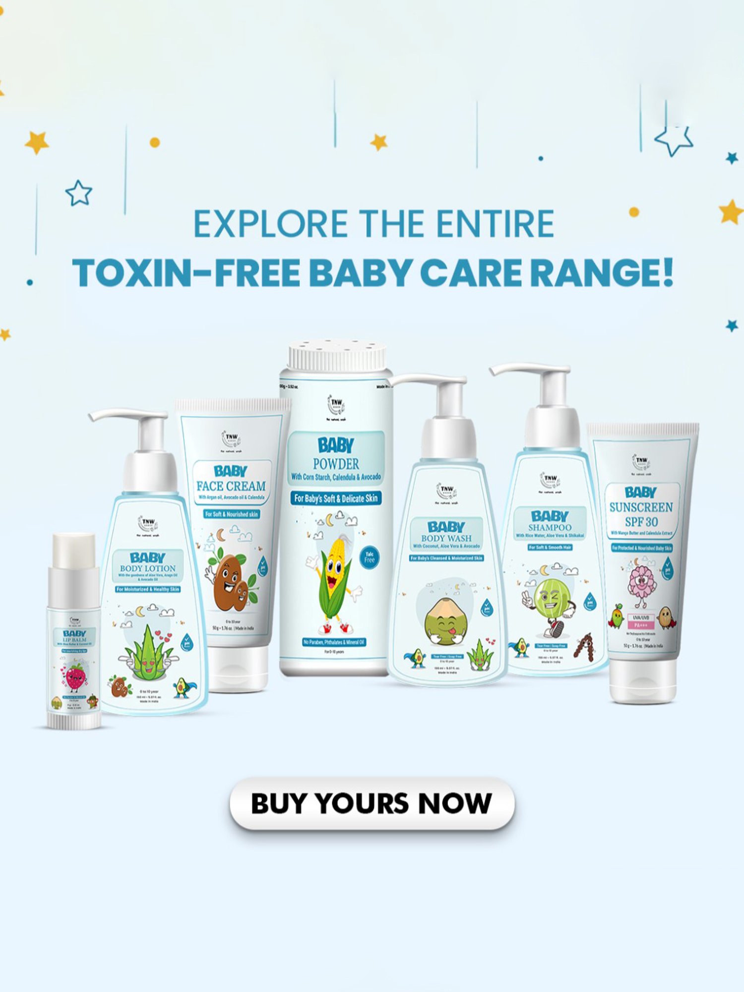 TNW-The Natural Wash Baby Sunscreen SPF 30 - 50 gm