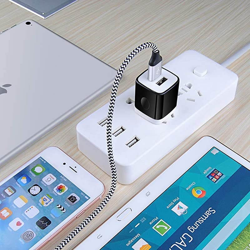 Charger Charging Plug 3Pack 21A Dual Port Plug Quick Phone Cube Brick Charger Adapter Compatible with iPhone 1111 Pro MaxXs MaxXsXRX876S6 Plus Samsung Galaxy Note 10+S10e S10 S9 S8