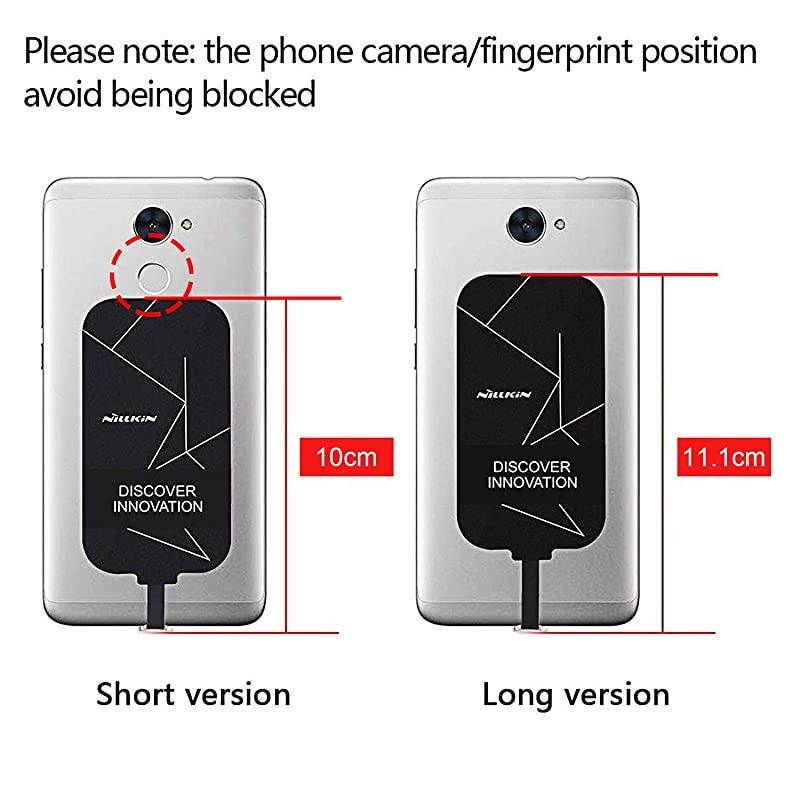 Type C Wireless Charging Receiver 016cm Ultra Thin Magic Tag Wireless Charging Receiver Chip for Google Pixel 2 XL3aGalaxy A8LG V20 OnePlus 7TMoto X4 and Other Type C Phones