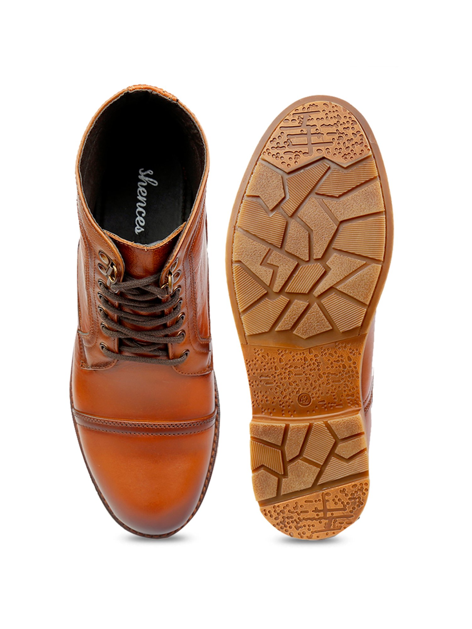 Shences Tan Derby Boots