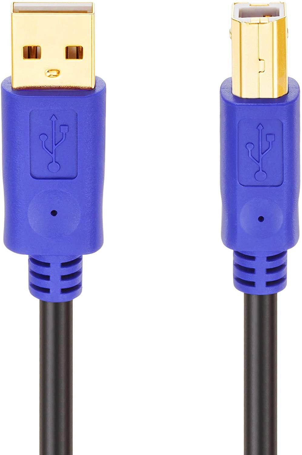 LiuTian USB 2.0 Cable Printer Cable 10ft High Speed Gold-Plated Connectors Printer Scanner Cable Cord A Male to B Male for HP Canon Lexmark Epson Dell Xerox Samsung etc &hellip