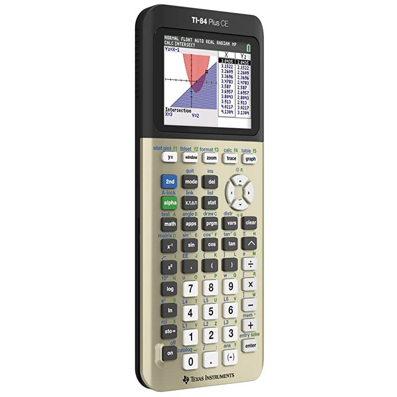 TI-84 Plus CE Color Graphing Calculator, Golden Ratio (Metallic)