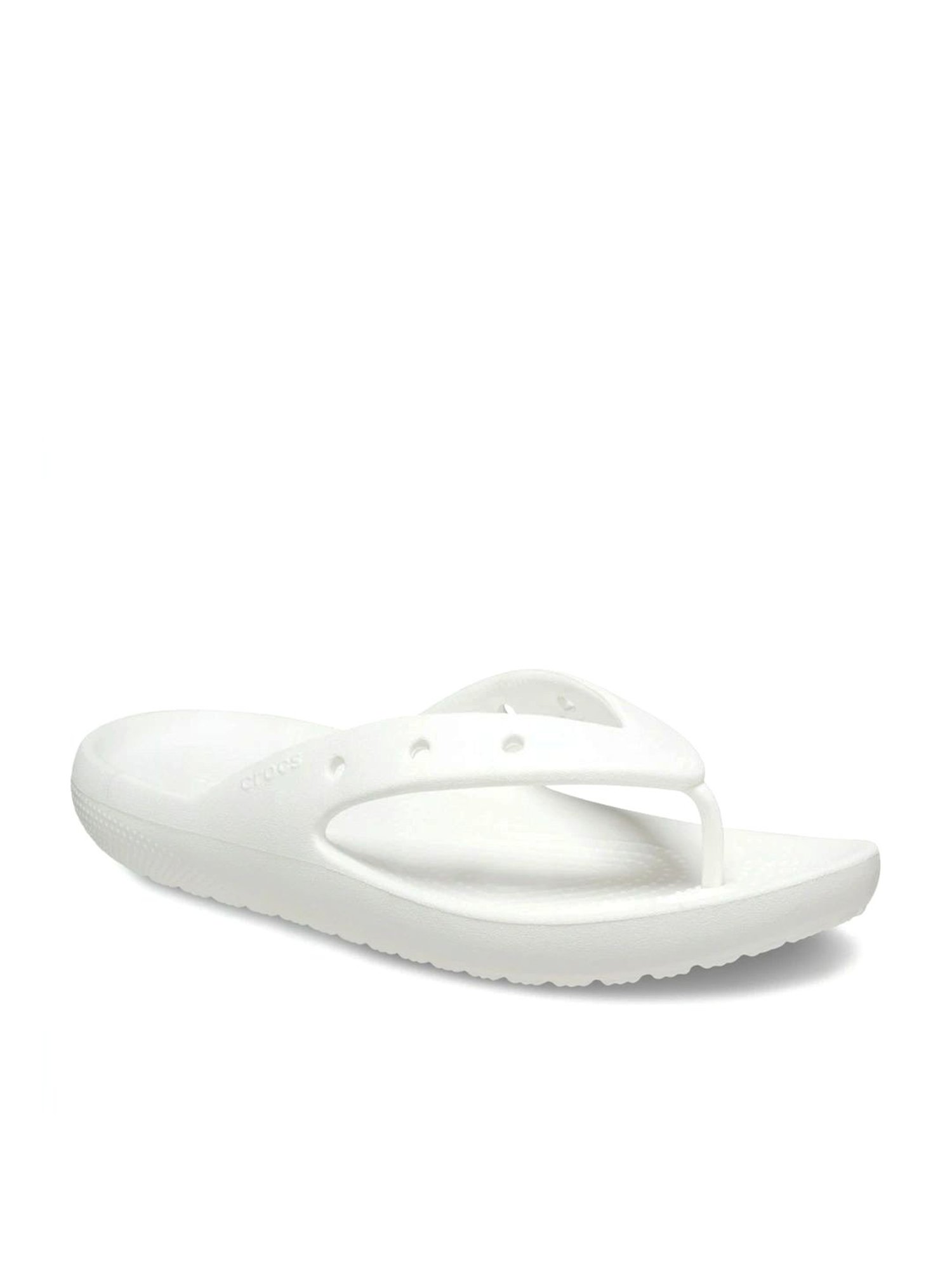 Crocs Men's Classic White Flip Flops