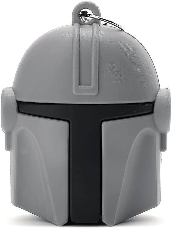 Silicone Case Compatible for AirTag 2021,Cute and Fashion Tracker Protective Holder with Keychain (Helmet)