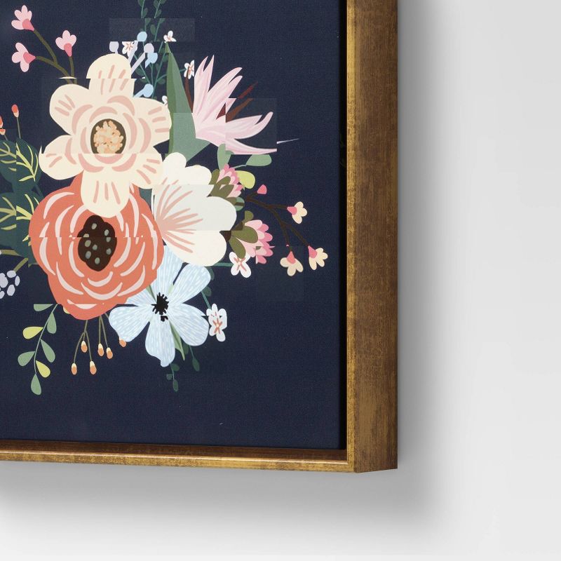 (Set of 2) 12" x 12" Floral Framed Wall Canvas - Opalhouse™