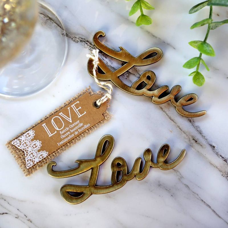 12ct "Love" Antique Bottle Opener Gold